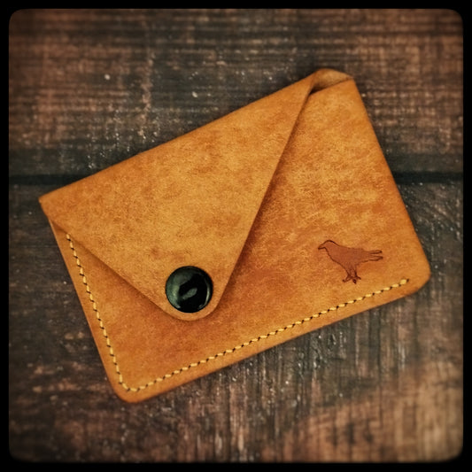 The Sparrow - Minimalist Leather Pocket Wallet / Card Holder