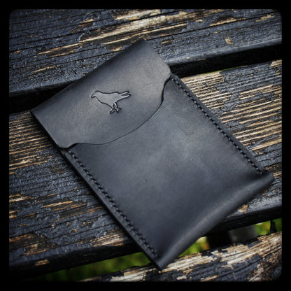 The Pup Onyx (Black Stitch) - Handmade Minimalist EDC Wallet