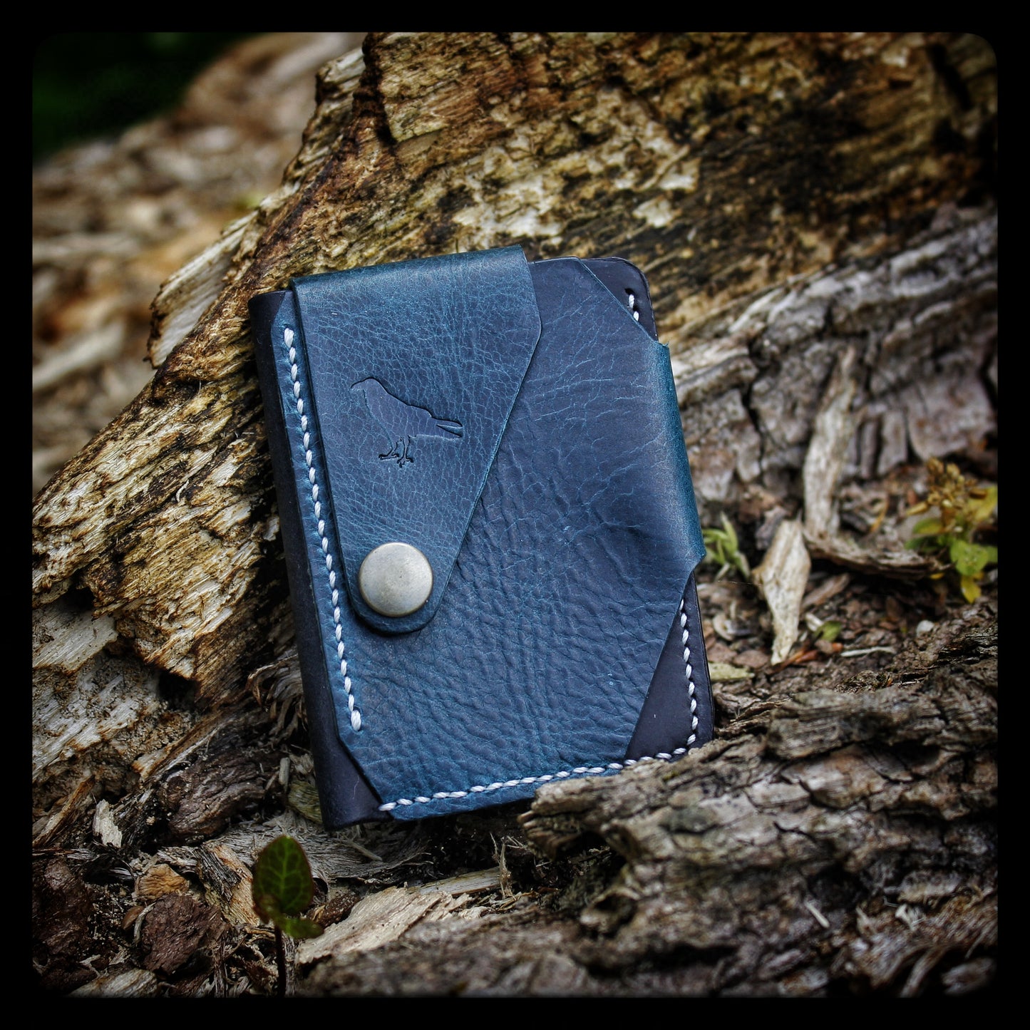 The Scout - Ortensia Blue - Italian Leather EDC Wallet