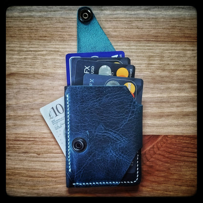 The Scout - Ortensia Blue - Italian Leather EDC Wallet