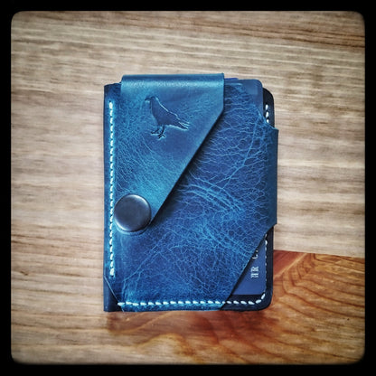 The Scout - Ortensia Blue - Italian Leather EDC Wallet