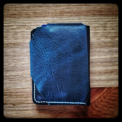 The Scout - Ortensia Blue - Italian Leather EDC Wallet