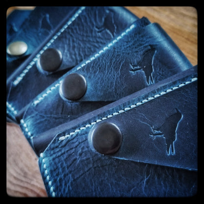 The Scout - Ortensia Blue - Italian Leather EDC Wallet