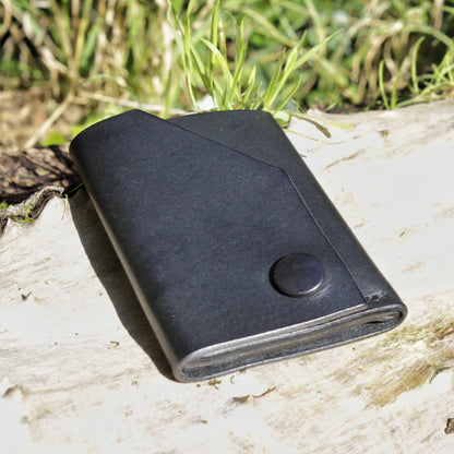 The Shroud - Minimalist Leather EDC Wallet - Black