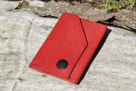 The Shroud - Minimalist Leather EDC Wallet - Papavero Red