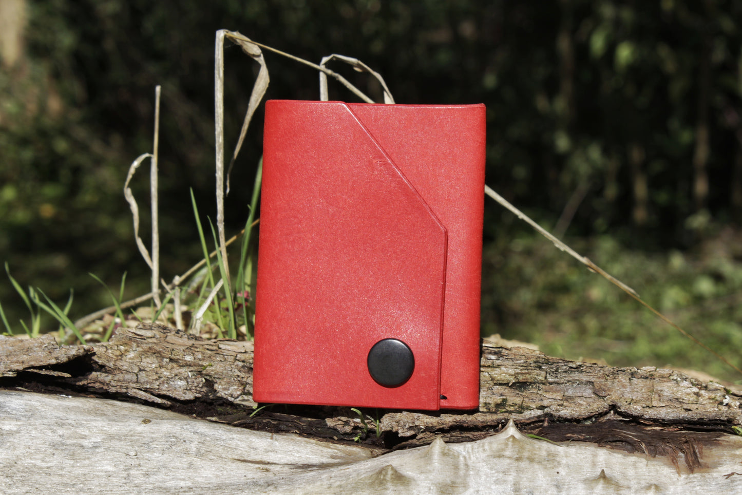 The Shroud - Minimalist Leather EDC Wallet - Papavero Red